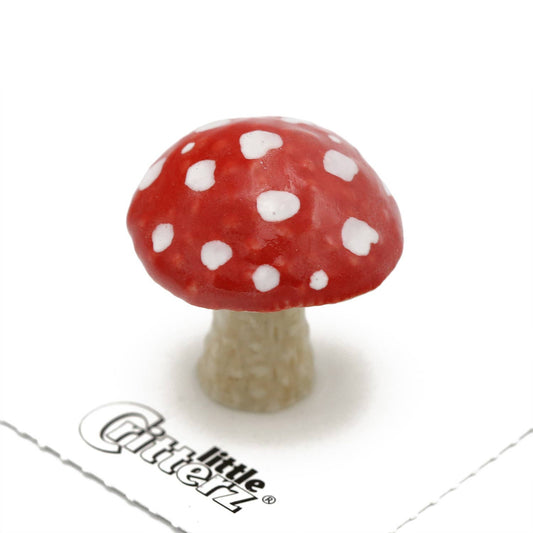 Parasol Toadstool Porcelain Miniature