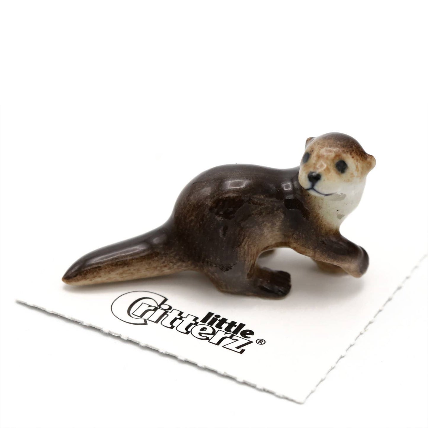 Glide River Otter Porcelain Miniature