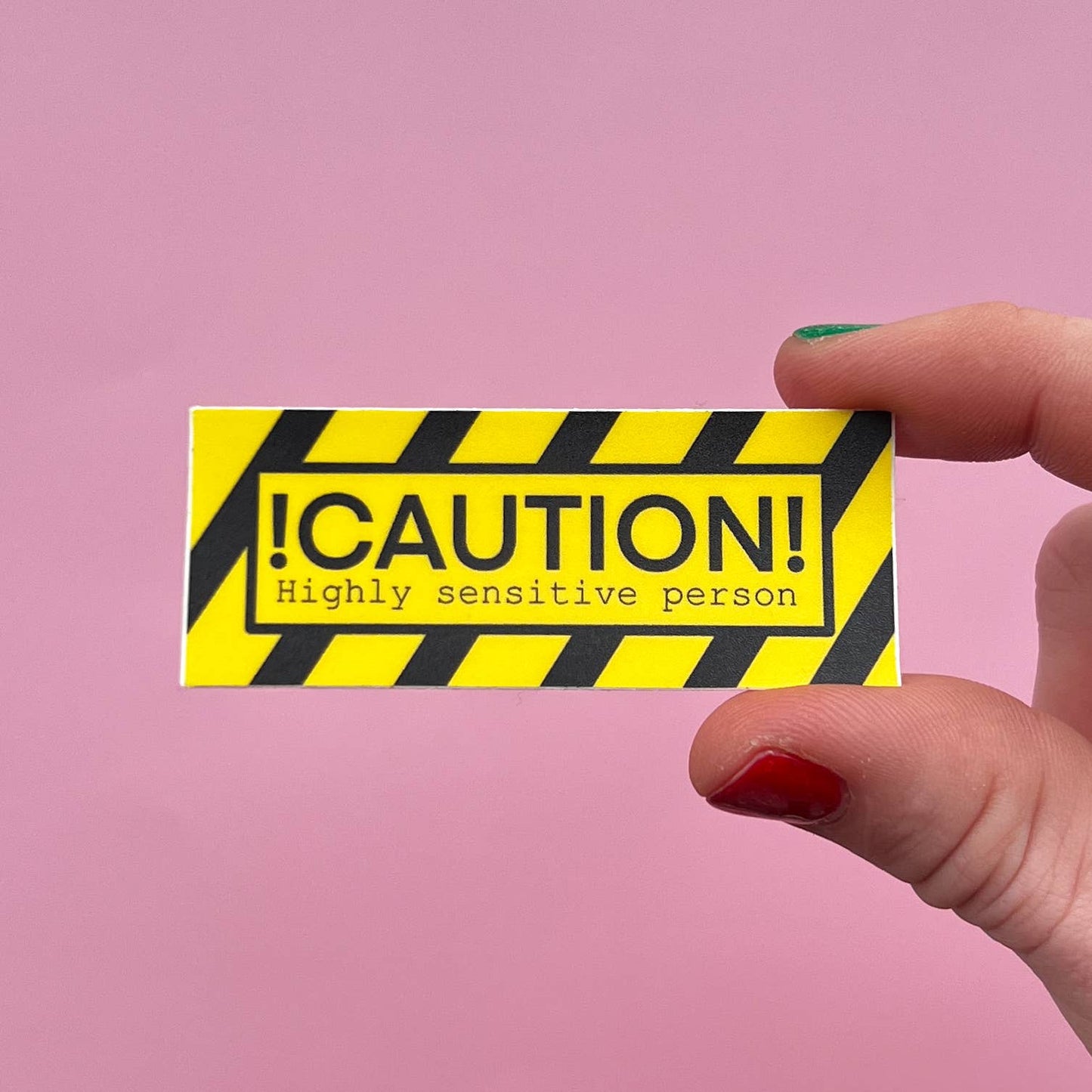 Caution sticker