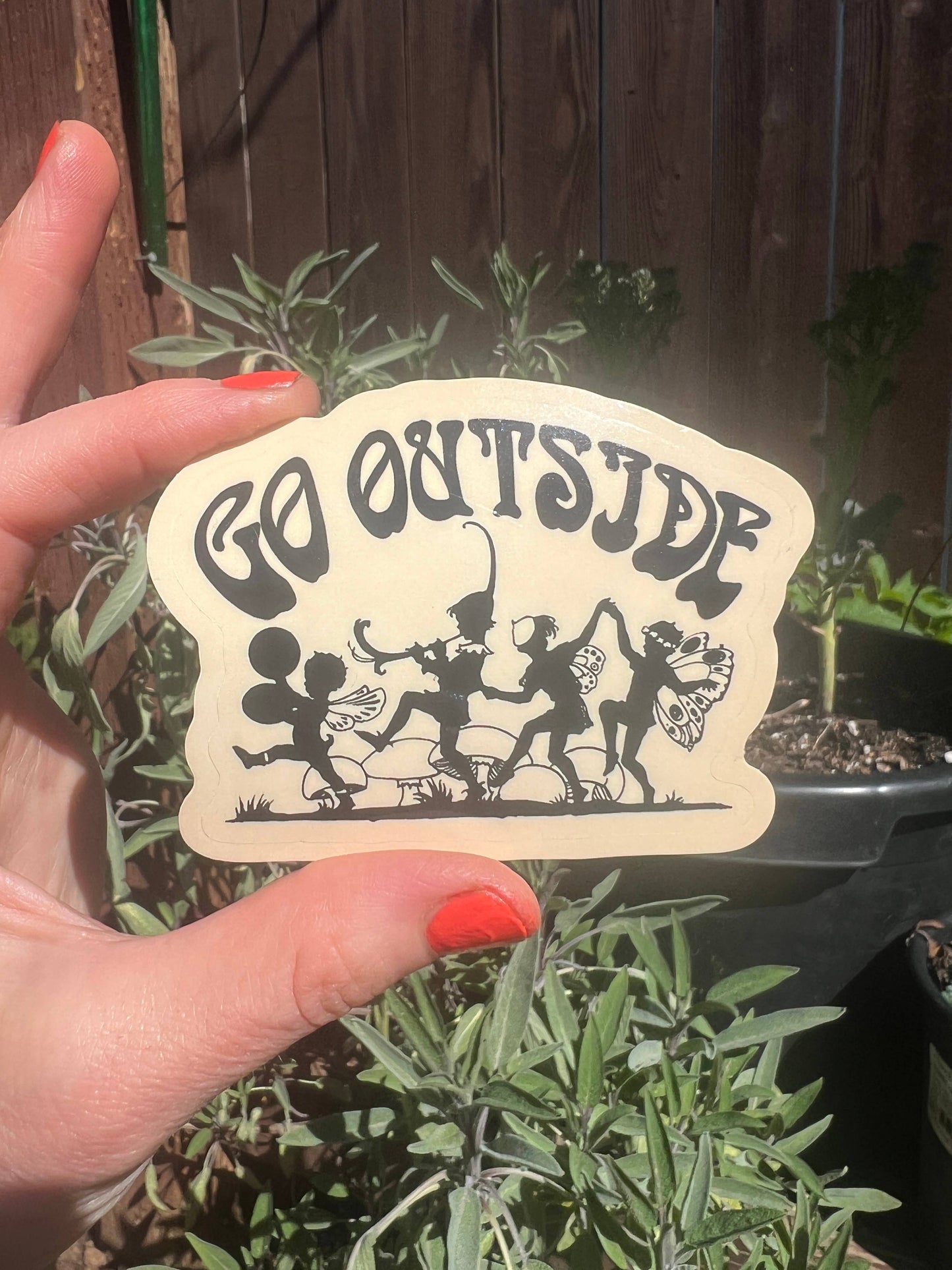 Go Outside STICKER 3 Inch