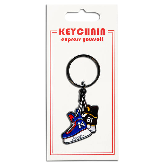 Heated Rivalry Hockey Skates Keychain