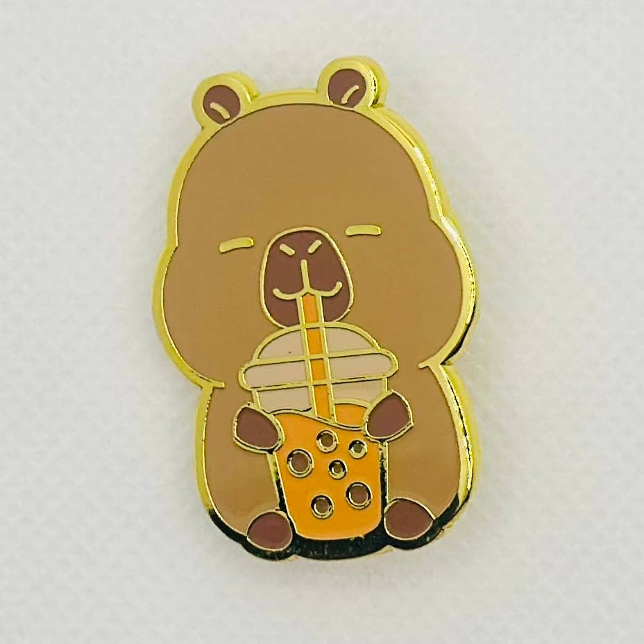 Capybara Cute Hard Enamel Dragon Axolotl Bunny Pin