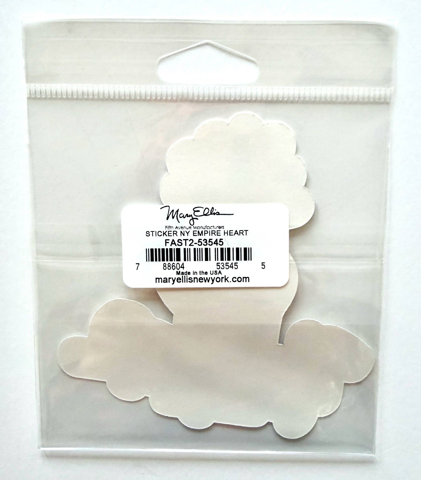 New York Skyscraper Heart Sticker | New York Decal Souvenir