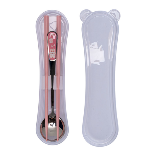 Urban Tokyo - Chopsticks and Spoon with Portable Travel Case Reusable Set Rabbit (1/240)