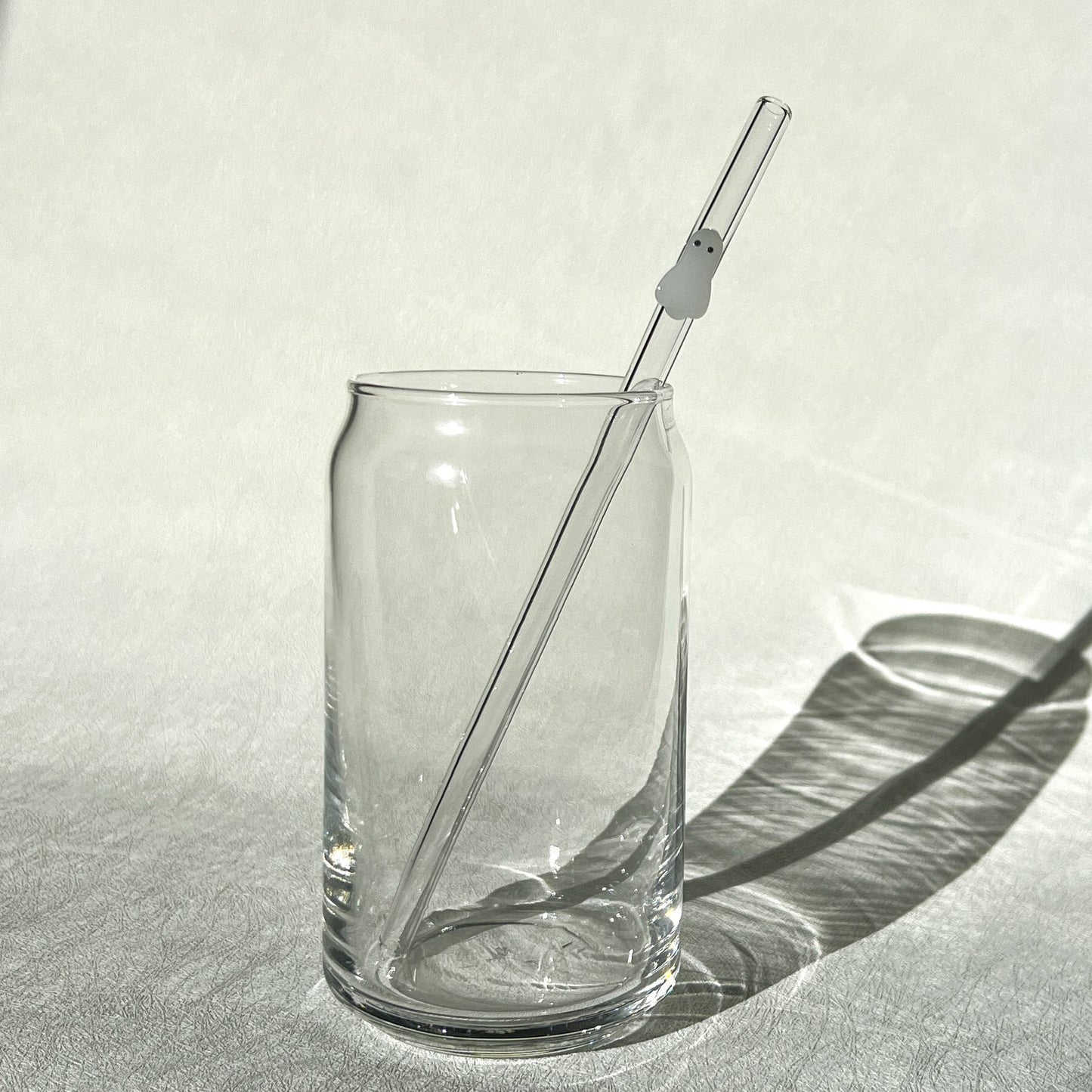 Glass straws with cute decal for 16 oz cup