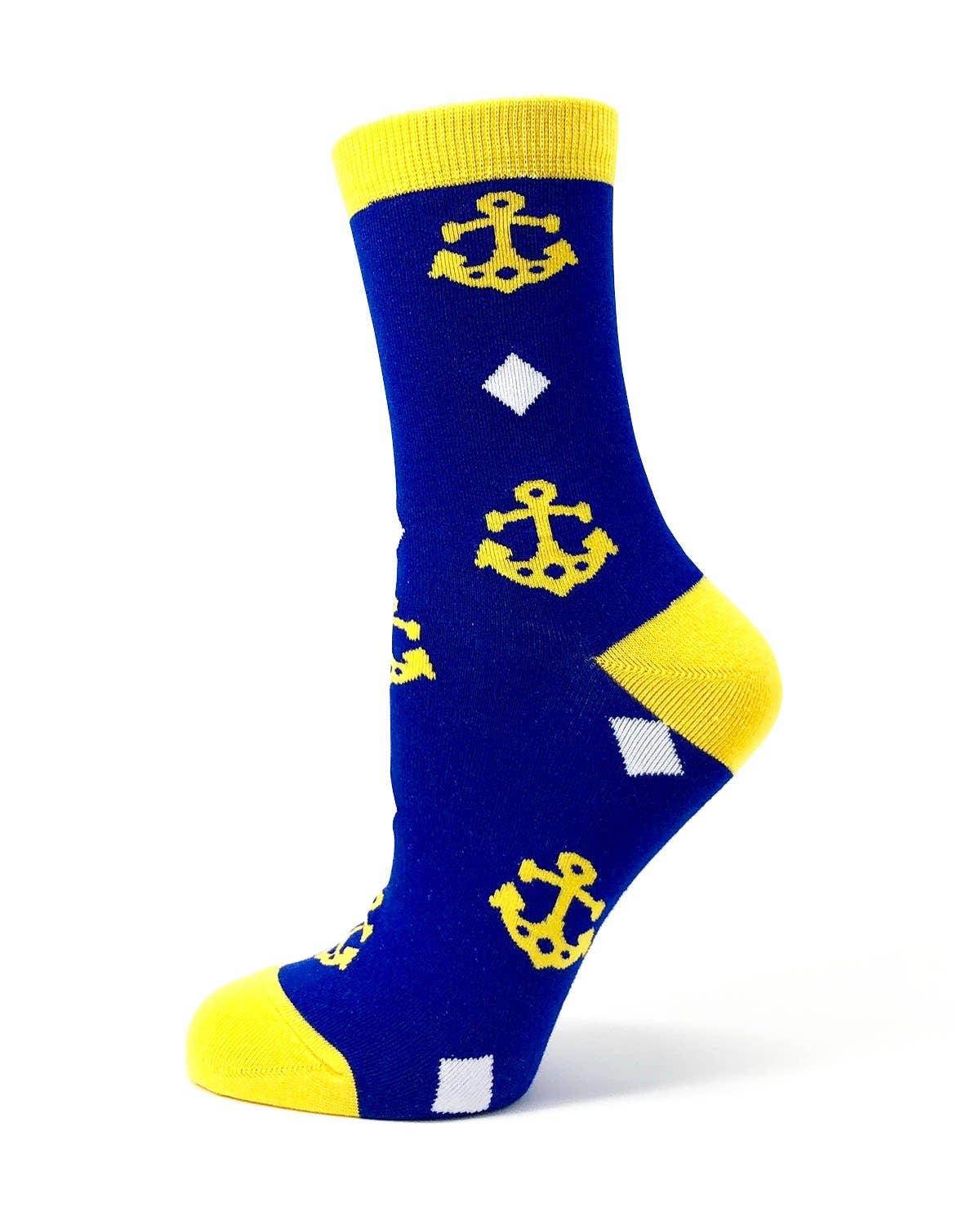 Fabdaz - Proud NAVY Mom Women's Crew Socks