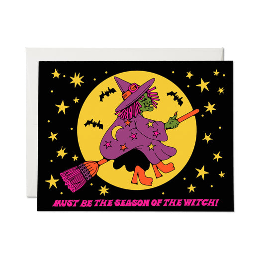 Red Cap Cards - Season of the Witch greeting card