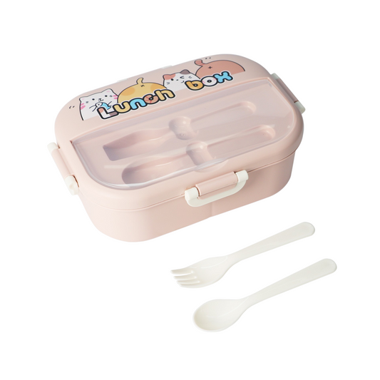 Urban Tokyo - Cat Friends Lunch Box with Spoon and Fork (1/24)