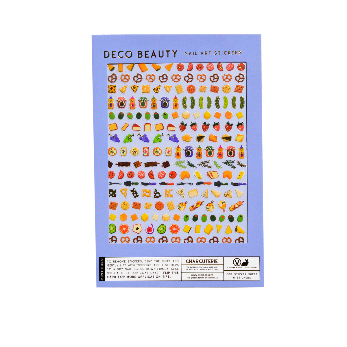 Nail Art Stickers - CHARCUTERIE