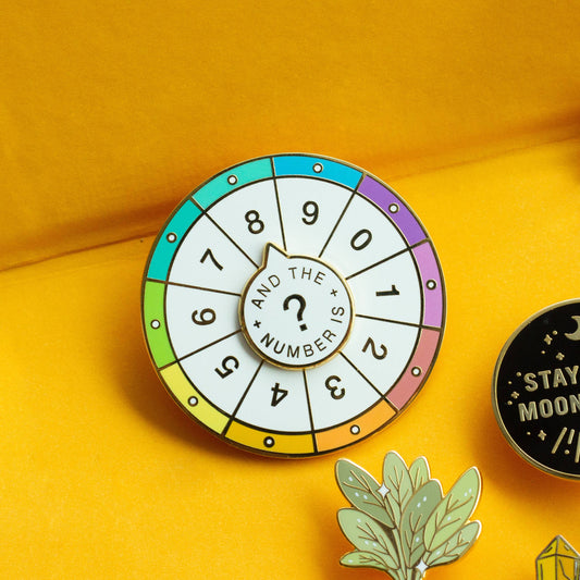 Occasionalish - Spinning Numbers Enamel Pin