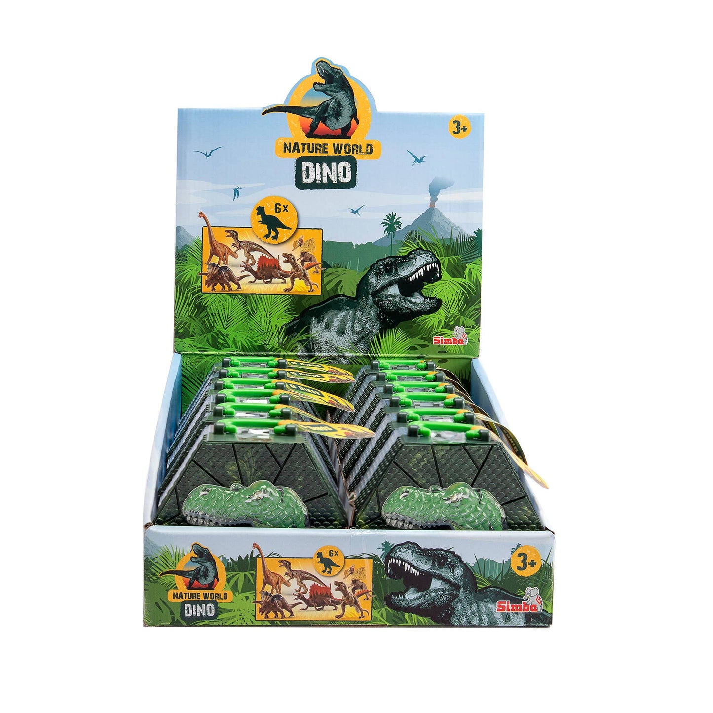 Simba Dickie - Dinosaurs in Carry Case (travel-friendly)
