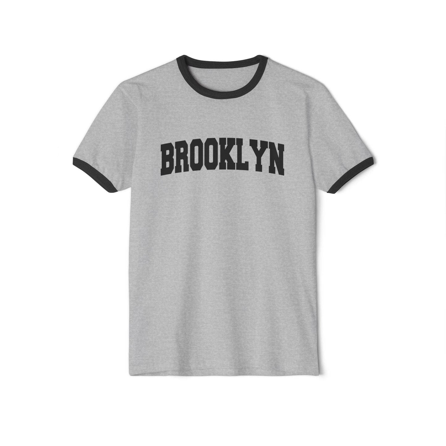 Hey Mountains - Brooklyn, New York Cotton Ringer Graphic Tee