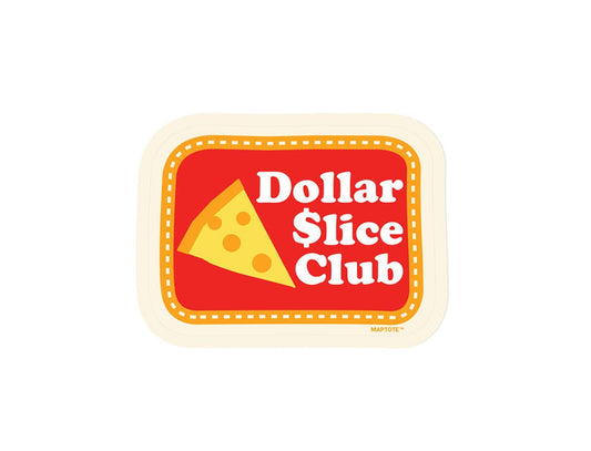 Maptote - New York City Dollar Slice Club Pizza Sticker