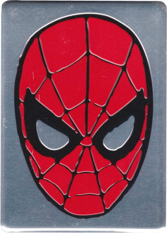 Square Deal Recordings & Supplies - Magnet - Spider-Man - Mask On Silver