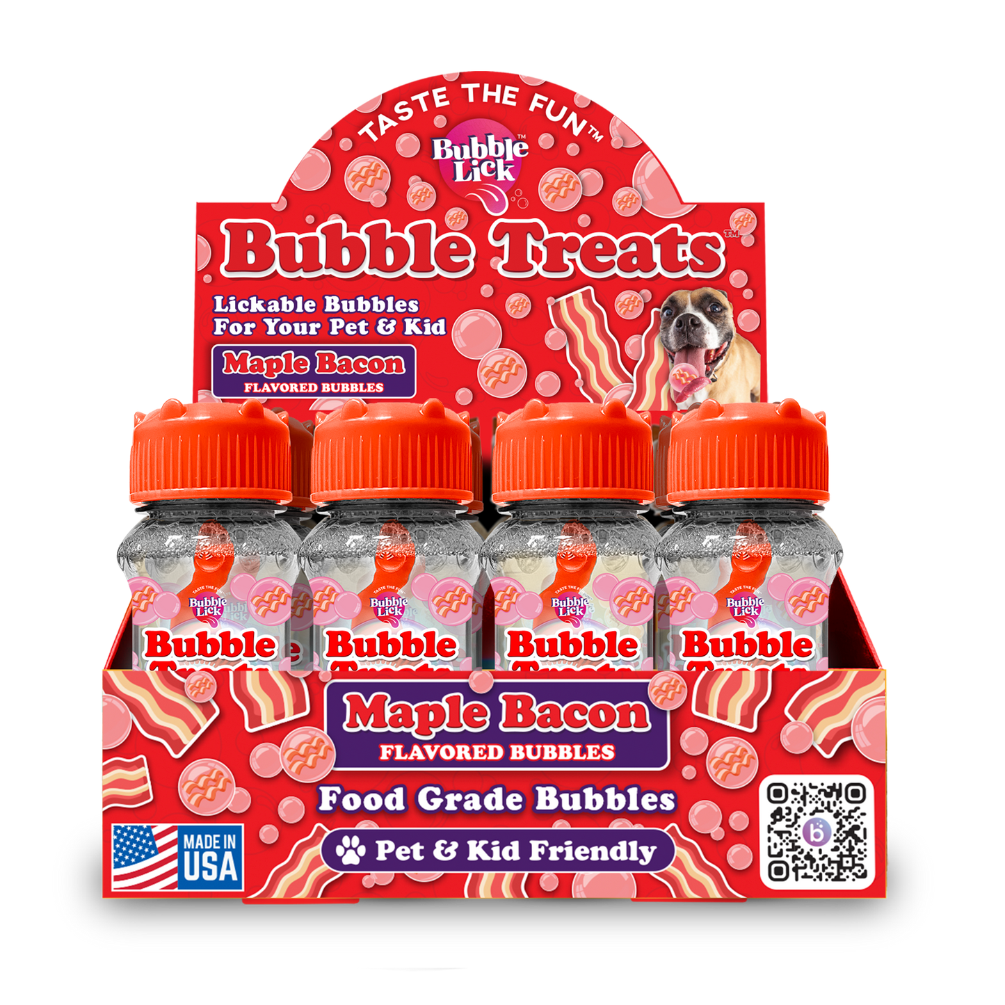 Toysmith - BubbleLick™ Pets Maple Bacon