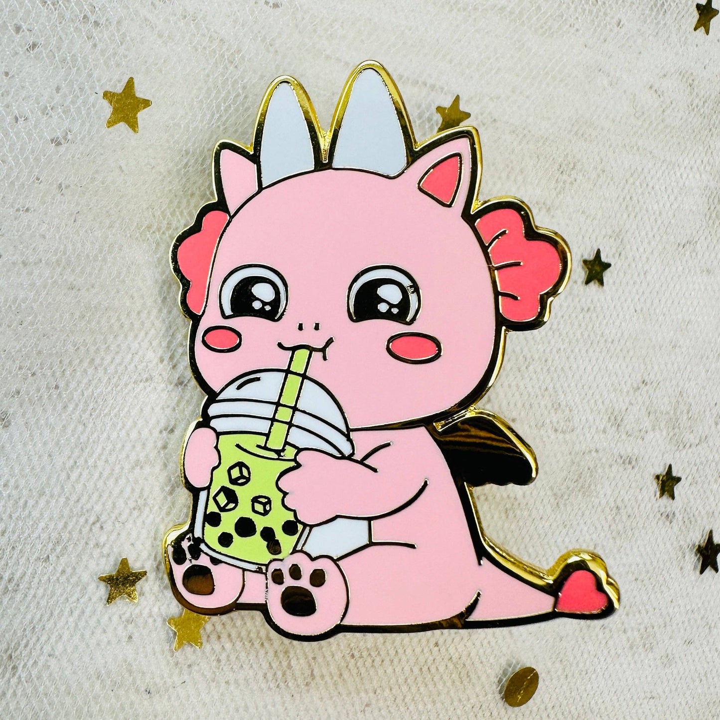 Capybara Cute Hard Enamel Dragon Axolotl Bunny Pin