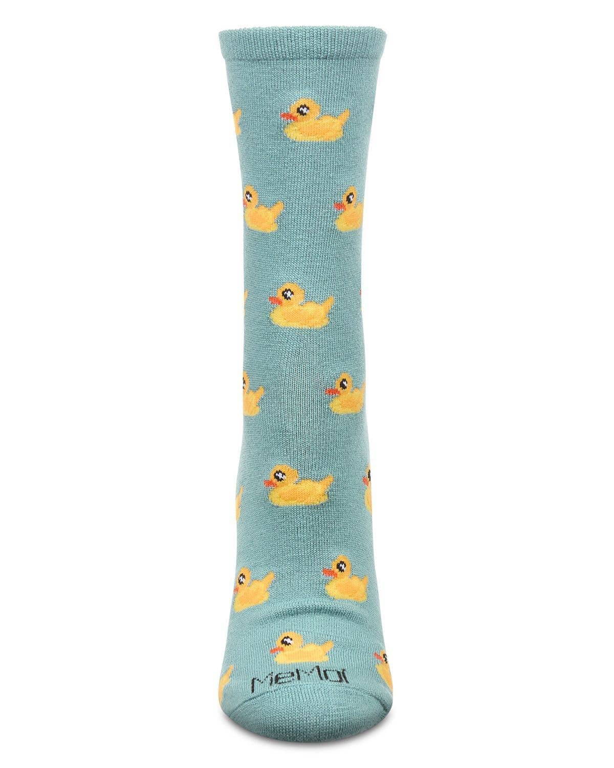 Rubber Ducks Bamboo Blend Crew Socks