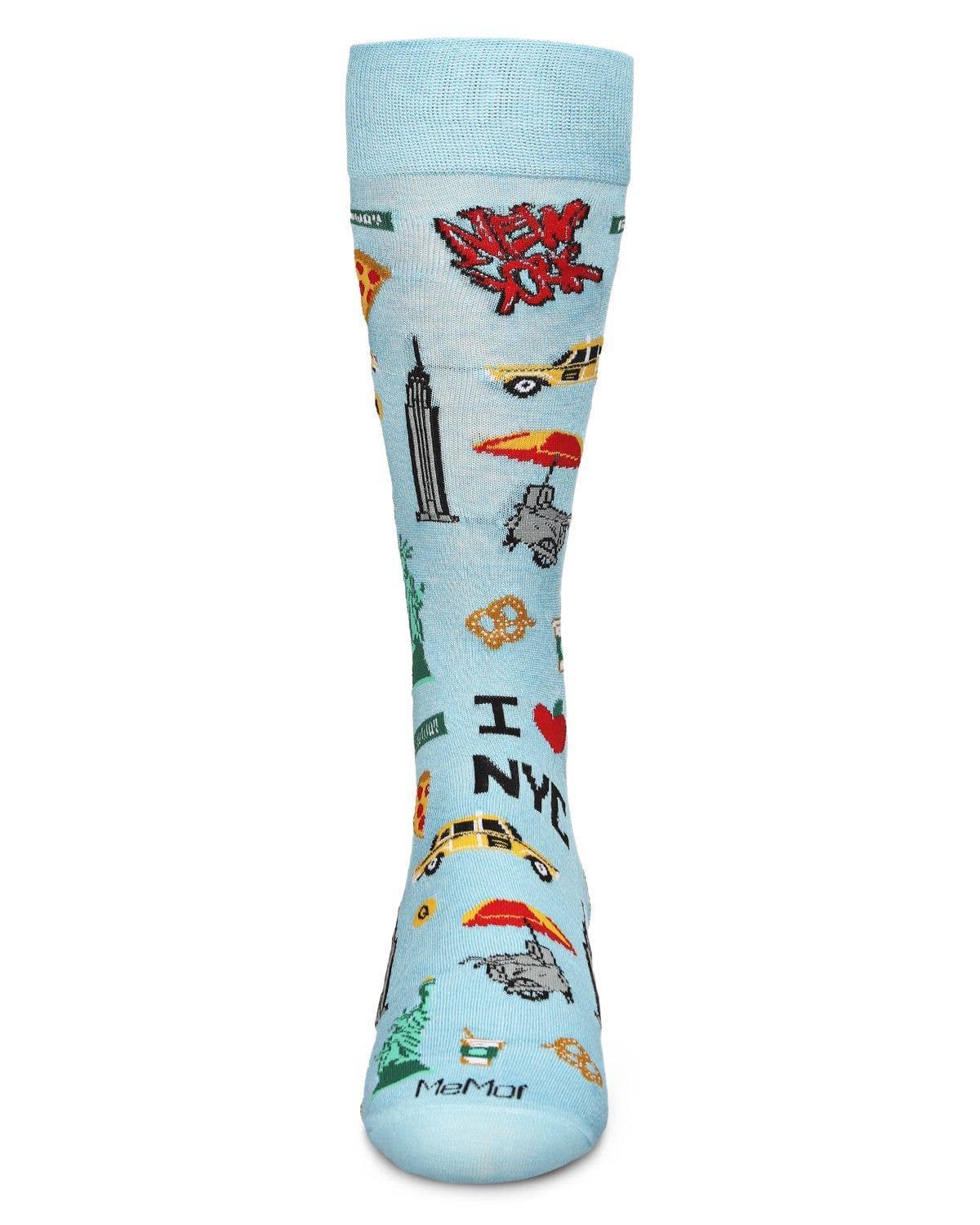 Men's New York New York Bamboo Blend Novelty Crew Sock
