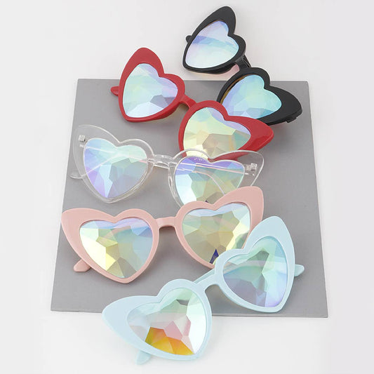 3AM BY H&D ACCESSORIES - Crystal Lens Heart Cateye Sunglasses