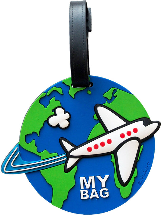 Airplane 3-D Luggage Tag | Fun Bag Tag | Suitcase ID Tag