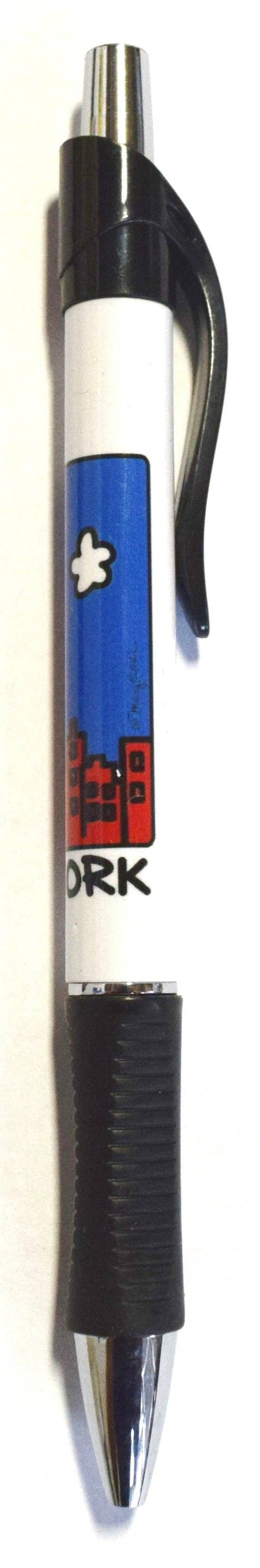 New York Grip Pen Red Skyline