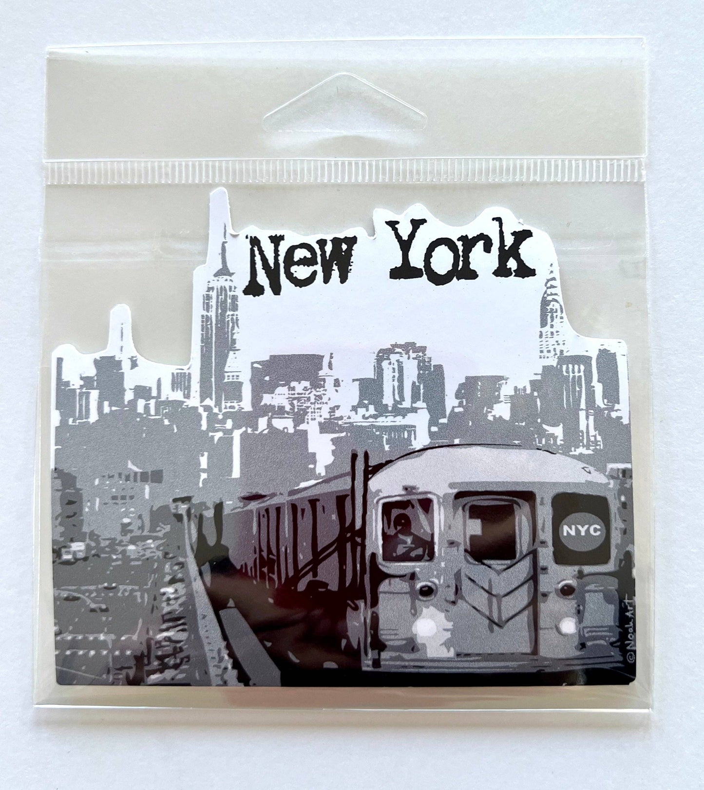 Mary Ellis - New York Giant Sticker Subway Skyline