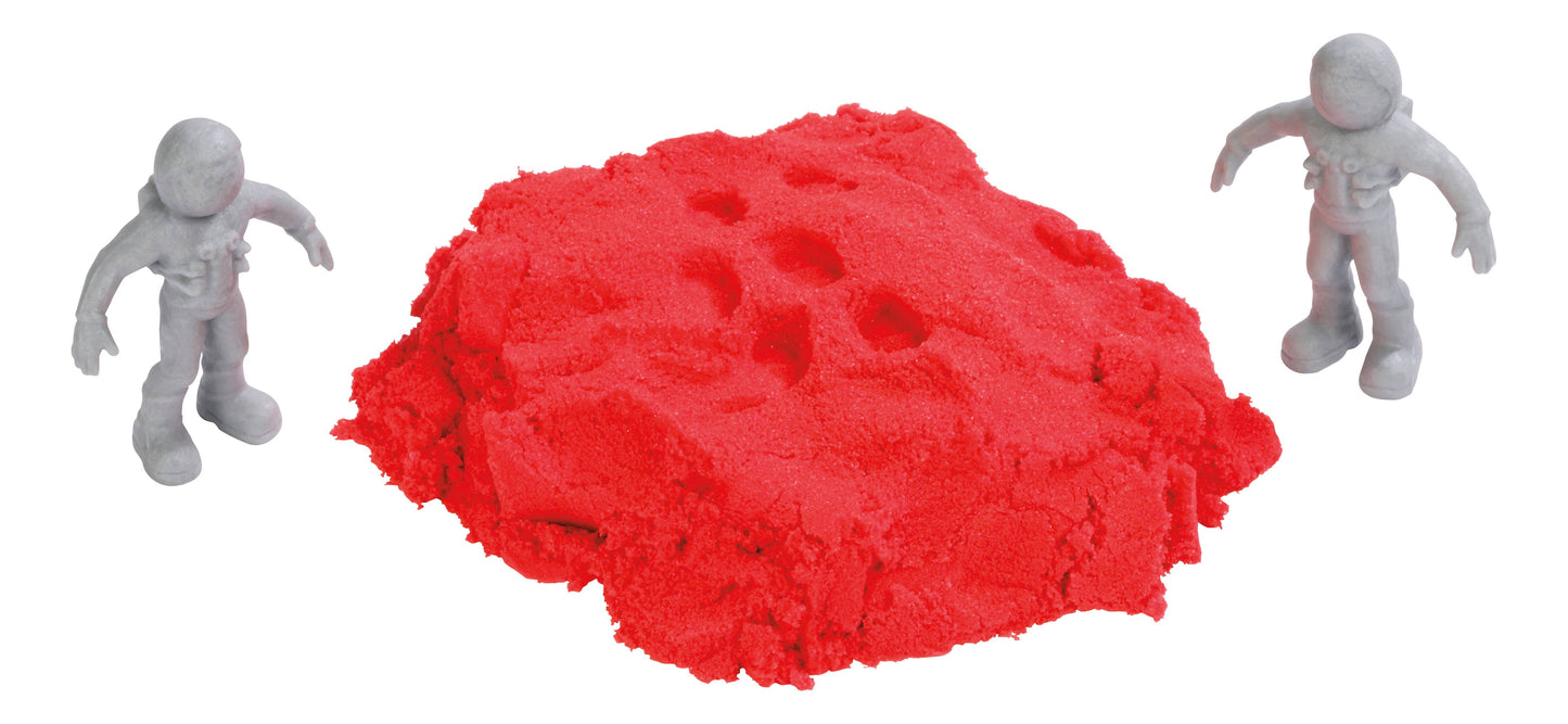 Mars Dirt & Moon Dust Kinetic Sand with Space Figurine