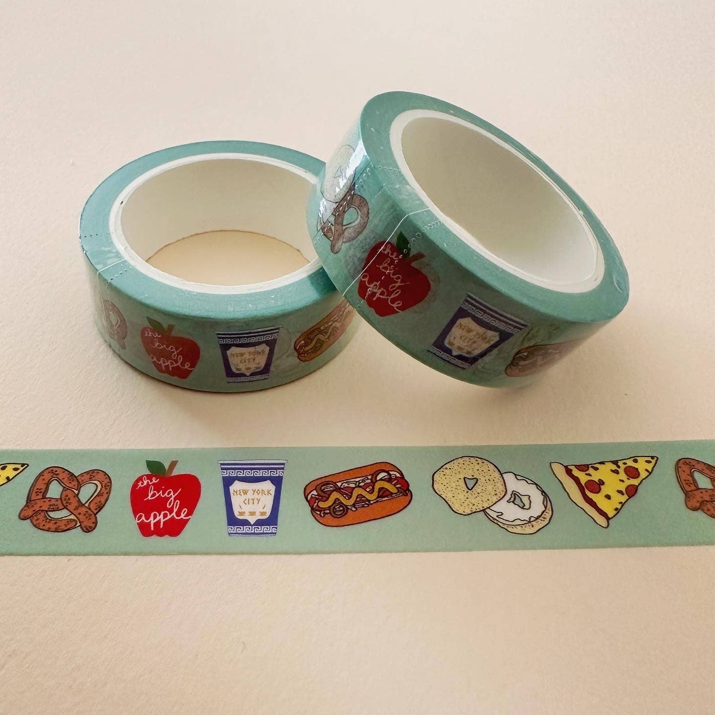 New York City Food Washi Tape Pizza Bagel NYC Souvenir