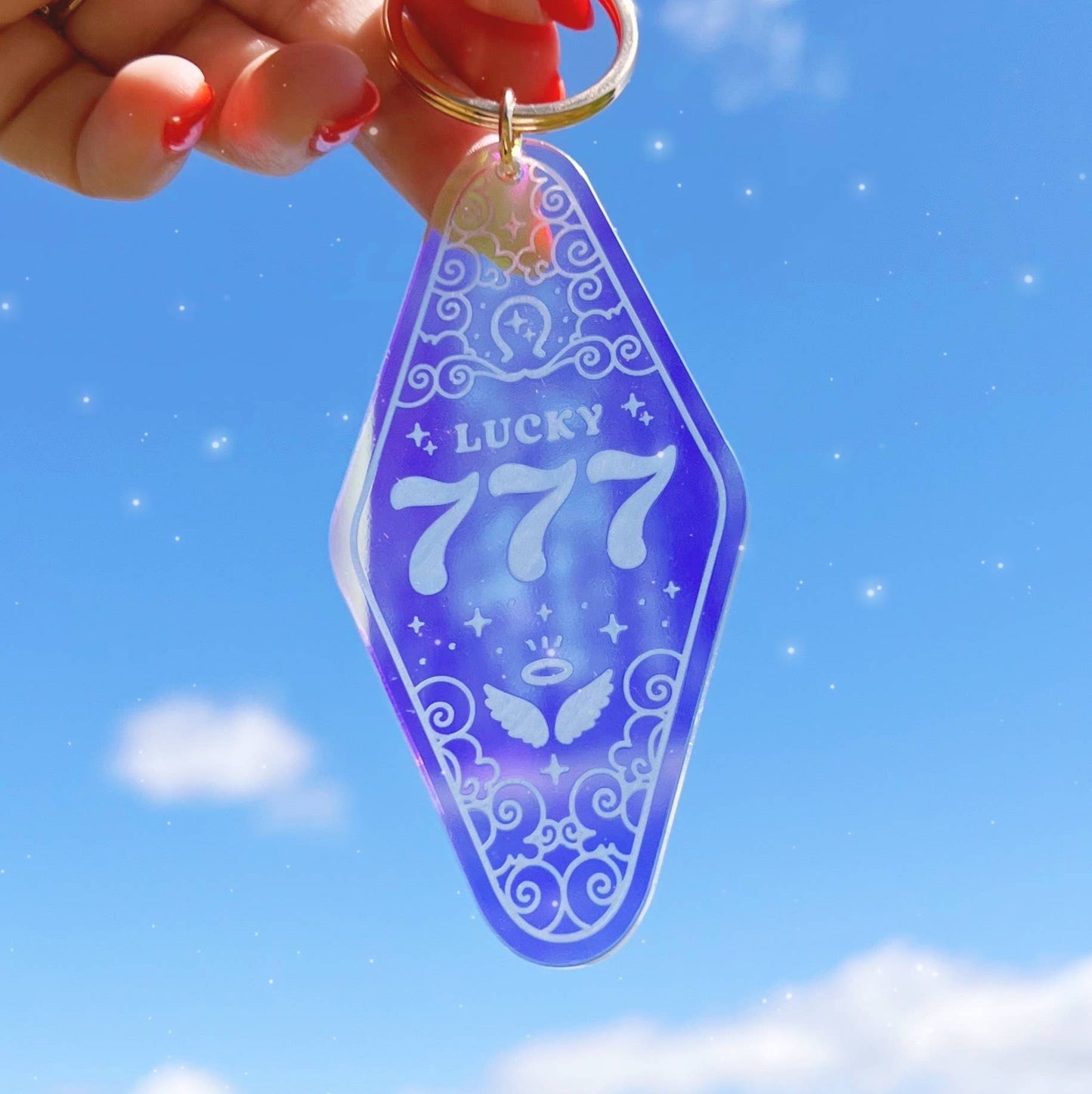 Angel Number Motel Keychain - Stocking Stuffer