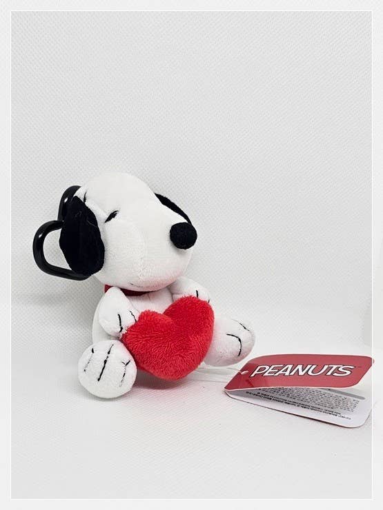 K_Wonderland - Peanuts Snoopy give you Heart Key Chain Bag Charm heart Ring