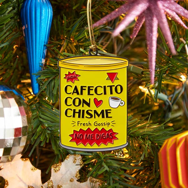 Cafecito Con Chisme Tree Ornament - Thumbnail 4