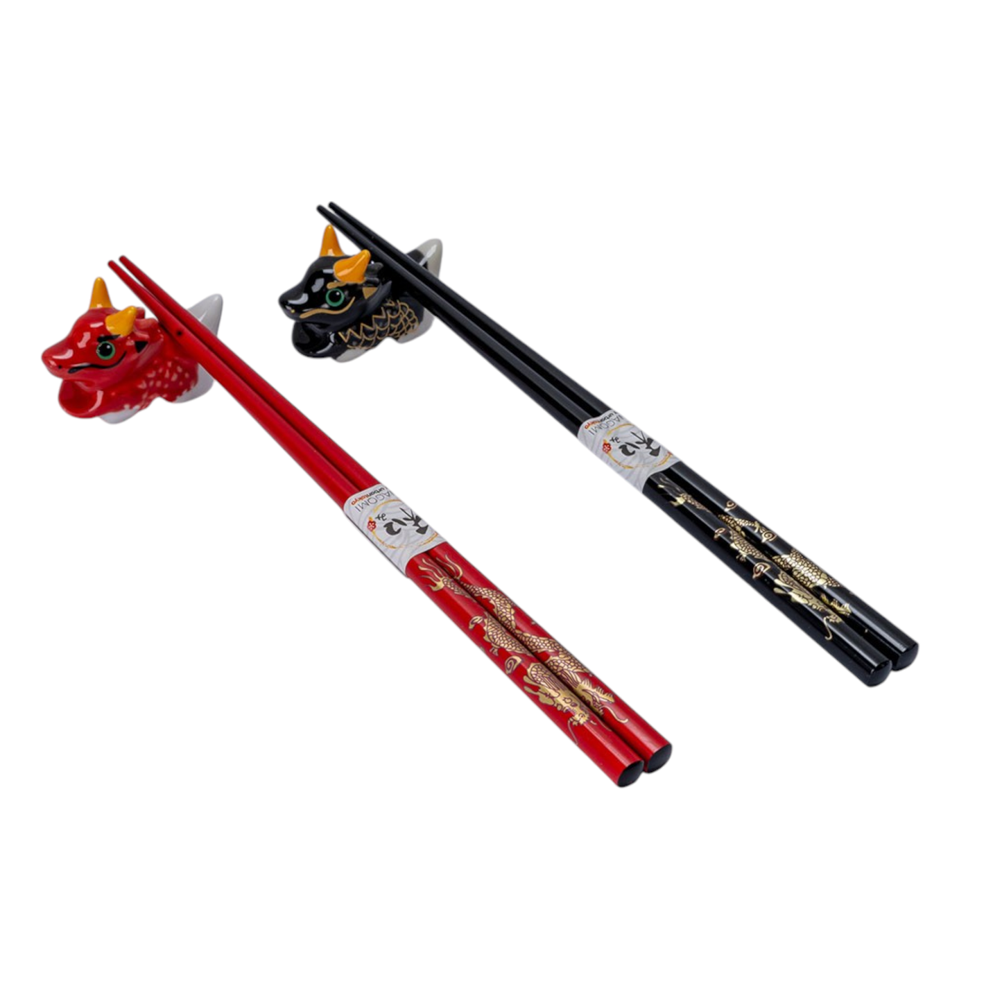 Urban Tokyo - Oriental Dragon 2 Pair Chopsticks and Chopsticks Rests Gift Set (1/80)