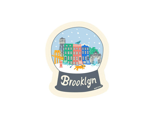 Maptote - Brooklyn Snowglobe Sticker