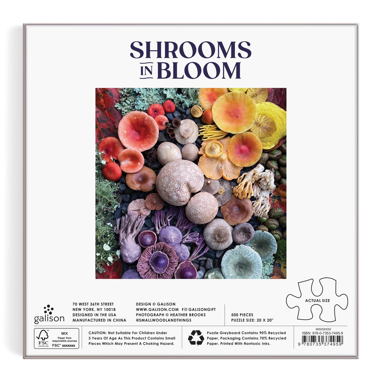 Chronicle Books - Shrooms in Bloom 500 Piece Puzzle