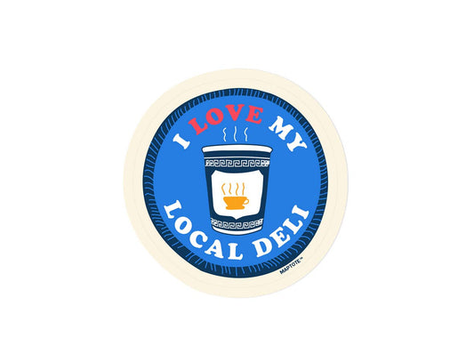 Maptote - New York City I Love My Local Deli Coffee Cup Sticker