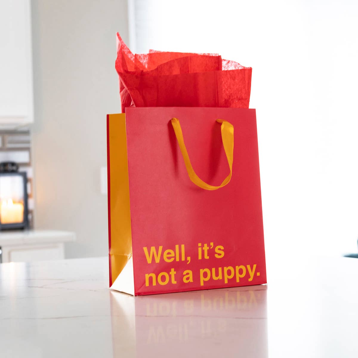 Prank-O - Funny "Not a Puppy" Gift Bag