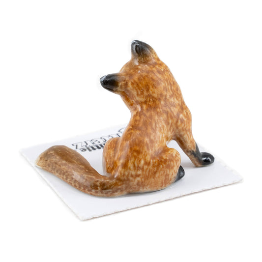 Robin Red Fox Smiling Porcelain Miniature