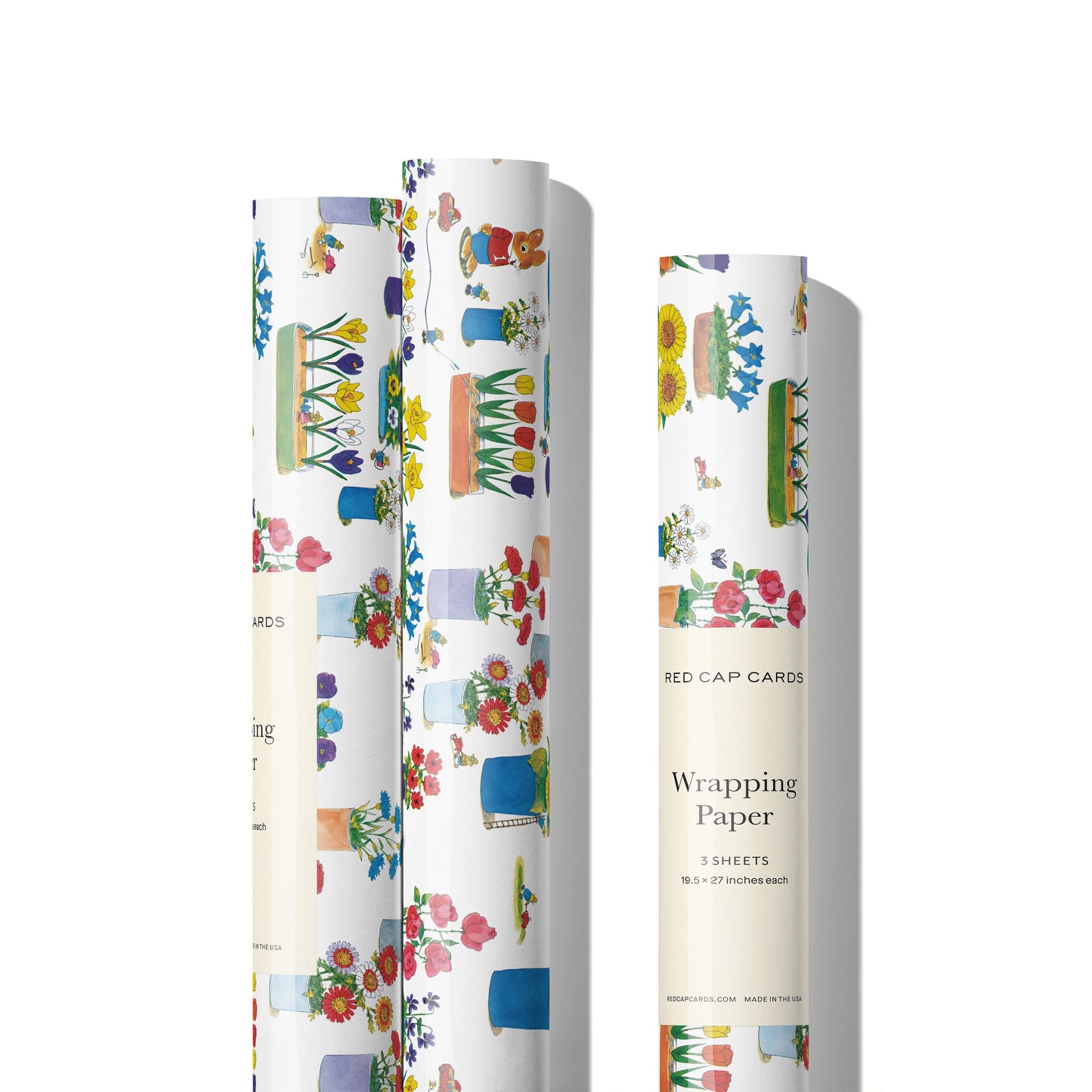 Richard Scarry Busytown Flowers wrapping paper