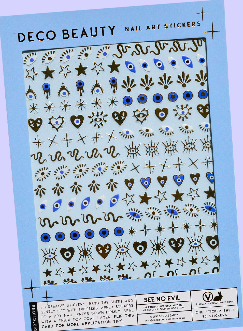 Nail Art Stickers - SEE NO EVIL