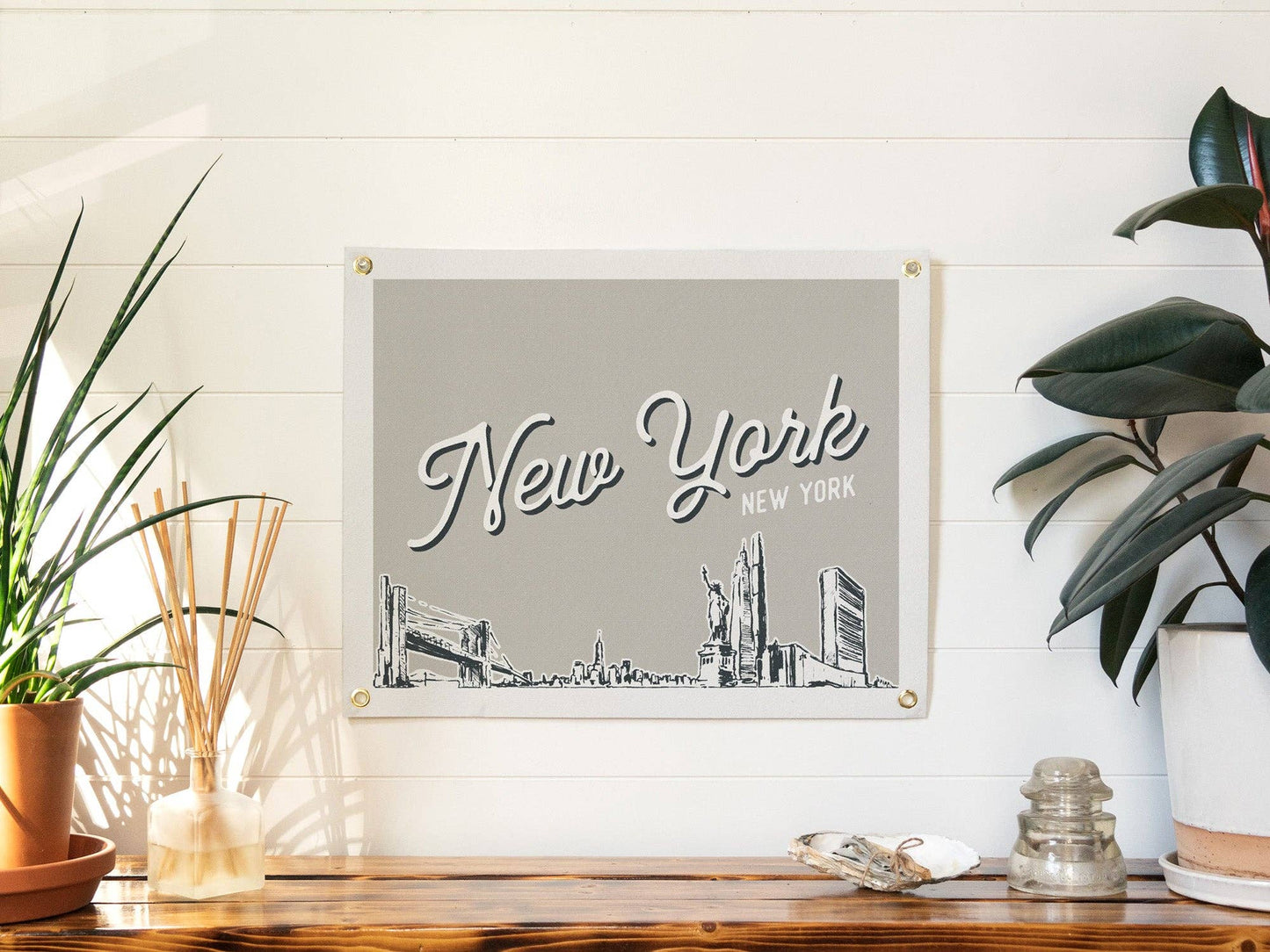New York, New York Felt Banner