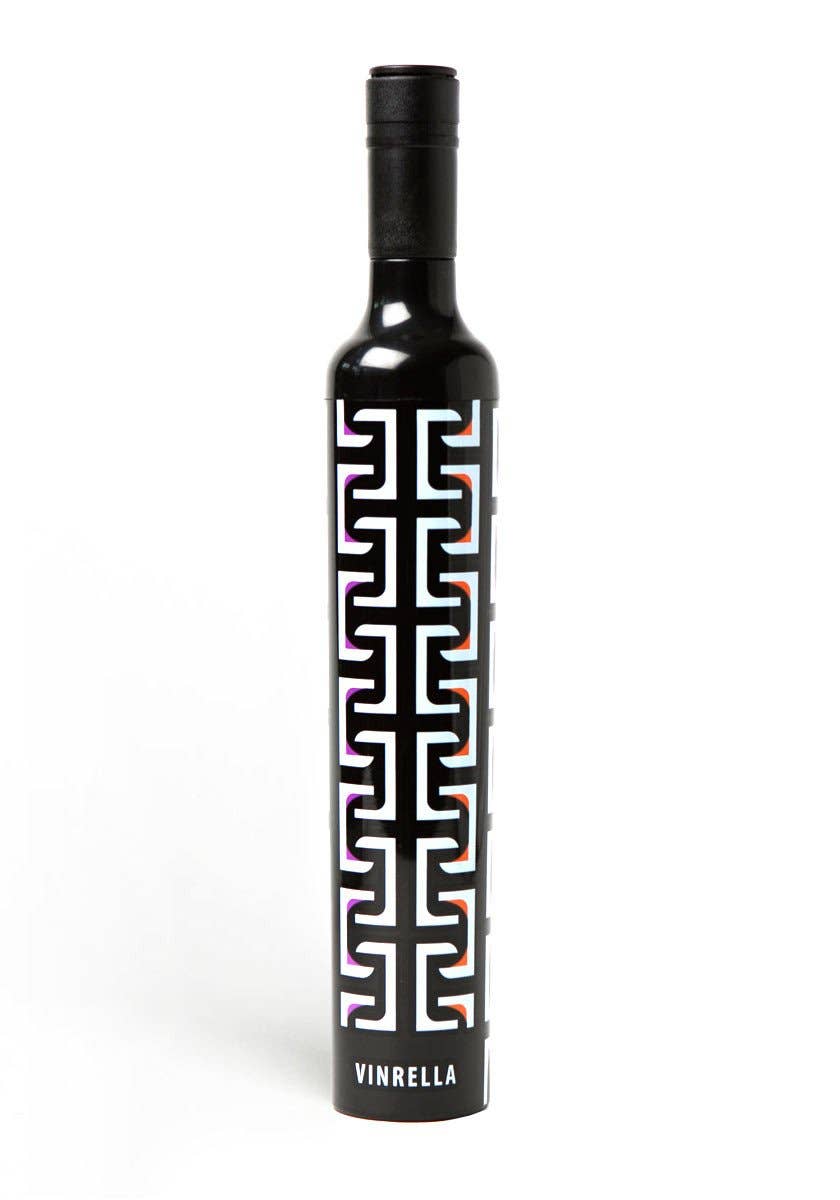 Geometric Black Bottle Umbrella