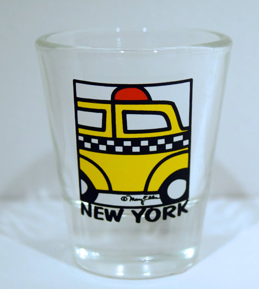 Mary Ellis - New York Shot Glass Taxi Cab