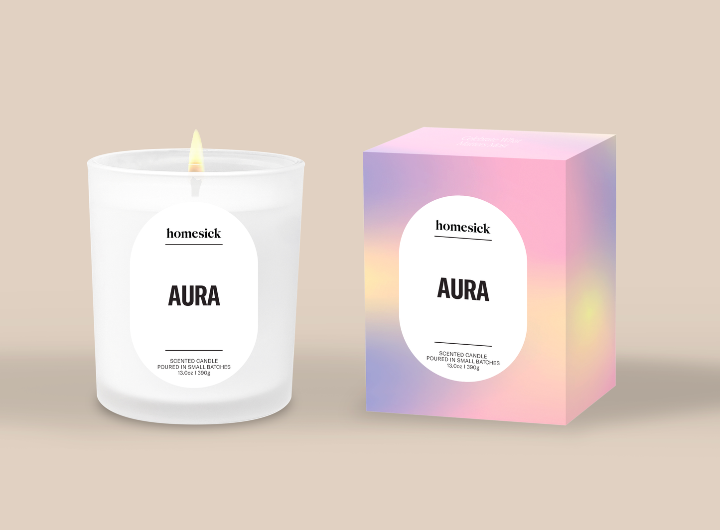 Aura Candle Gift Non-Toxic Soy Candles