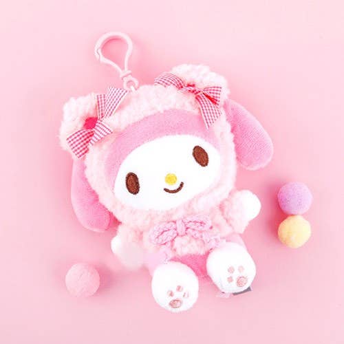 K_Wonderland - Sanrio Fluffy Bearhood costume bag charm/ key ring