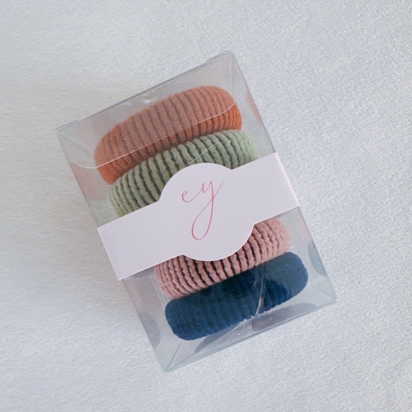 Ellison+Young - Striped Daily Hair Ties Set Of 5