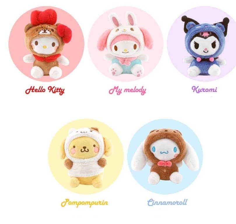 K_Wonderland - Sanrio Costume Characters Plush Bag Cham, Key Chains