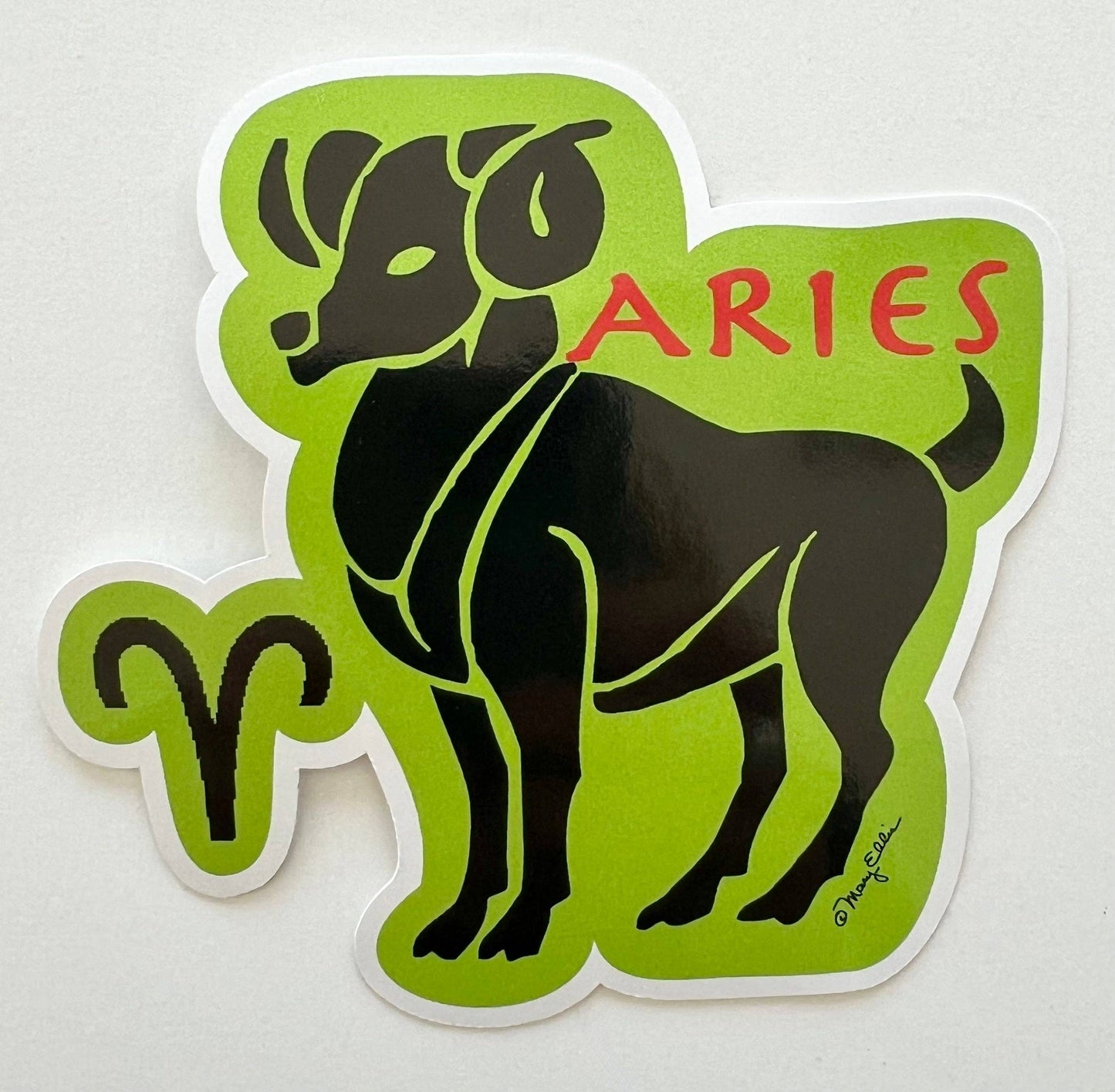 Mary Ellis - Aries Sticker | Zodiac Sticker | Astrology Gift