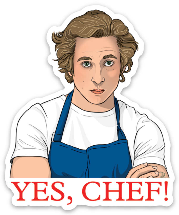 THE FOUND - The Bear Yes, Chef! Die Cut Sticker