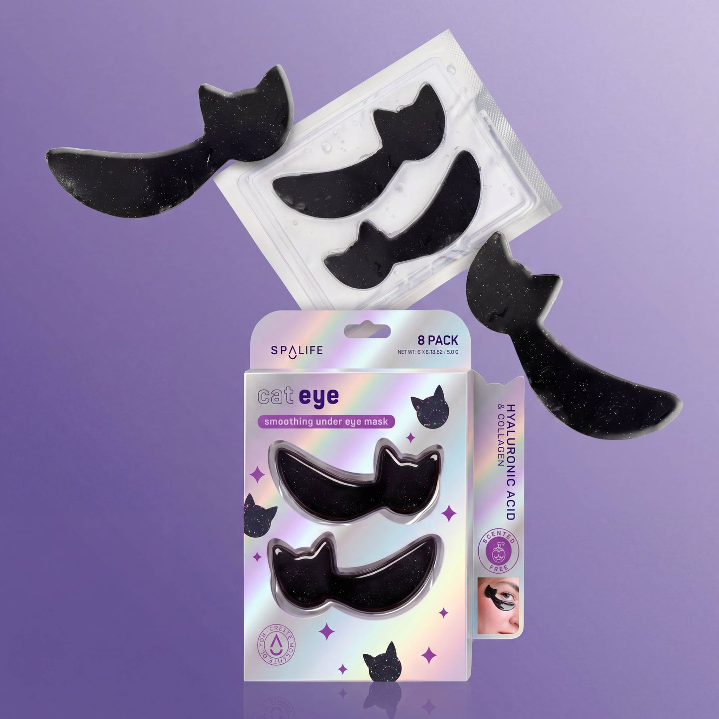 Halloween Cat Eye Hydrogel Undereye Patches | 8 Pack | Limited Edition