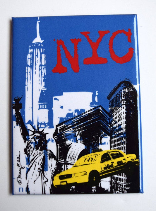 Mary Ellis - New York City Flying Taxi Magnet
